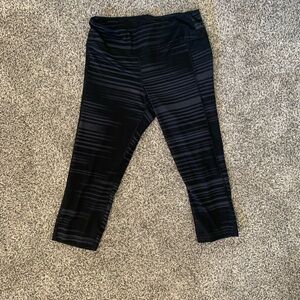 Old Navy Kids Black Striped Leggings